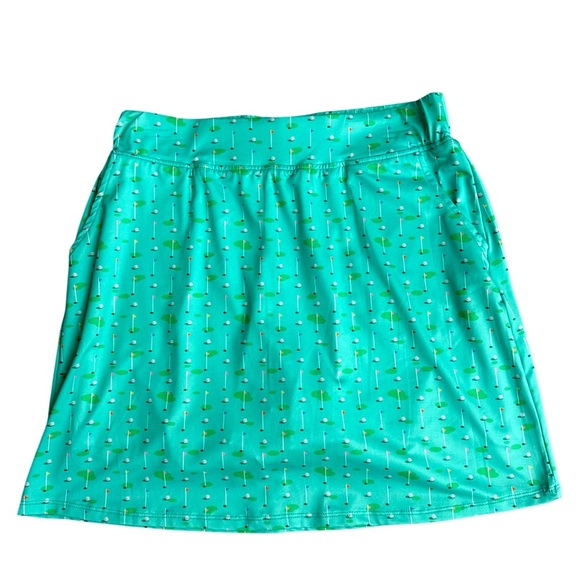 Court Haley Girls Got Drive Golf Print Pull-On Skort Women's Size Medium - Picture 1 of 6